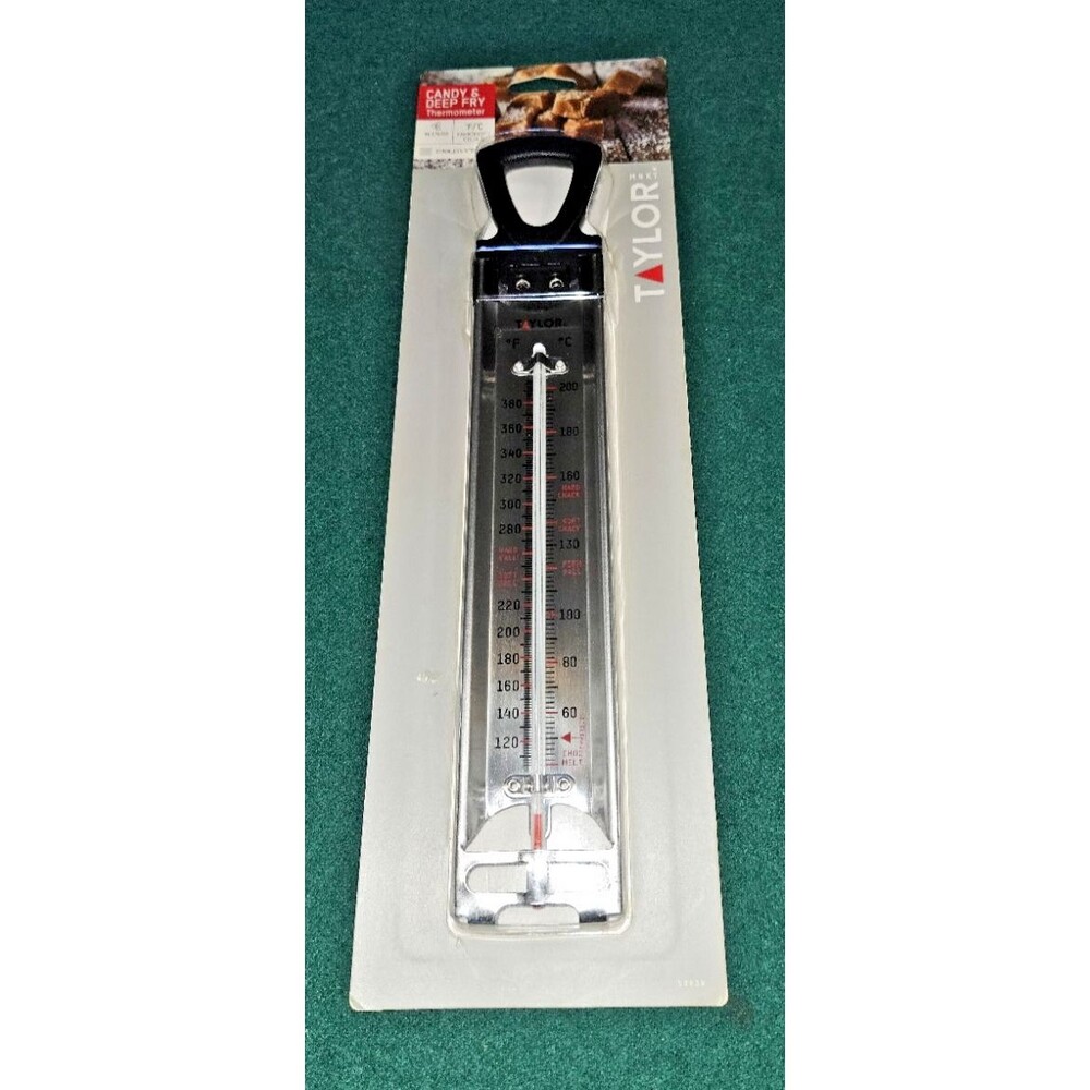 Taylor New Classic Candy Deep Fry Analog Thermometer Stainless Steel 12" - 5983N